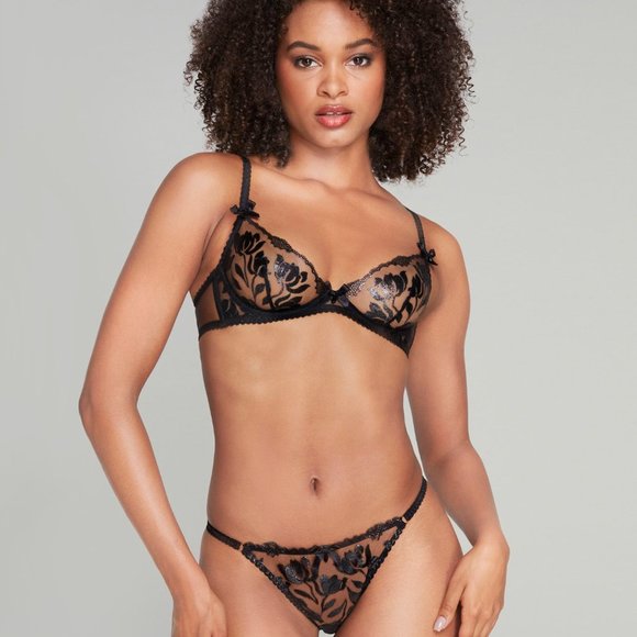 Agent Provocateur SPARKLE BRIEF - Black Sz 2 (S) - Picture 2 of 4